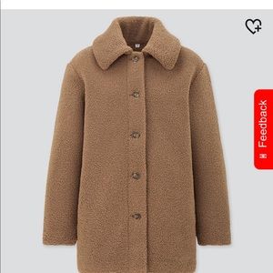 Uniqlo Pile Lined Fleece Collar Short Coat